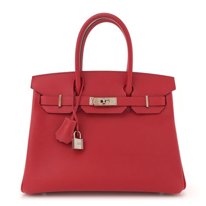 Hermes Epsom Birkin 30 Rouge Casaque 1 of 13