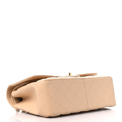 Chanel Caviar Quilted Jumbo Double Flap Beige Clair 4 of 9