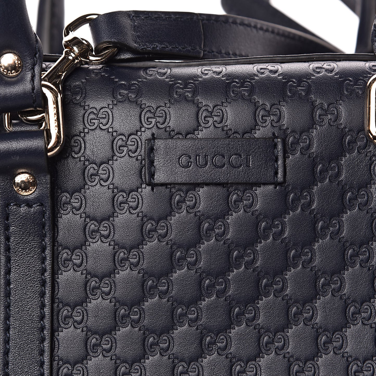 Microguccissima Medium Crossbody Bag Blue