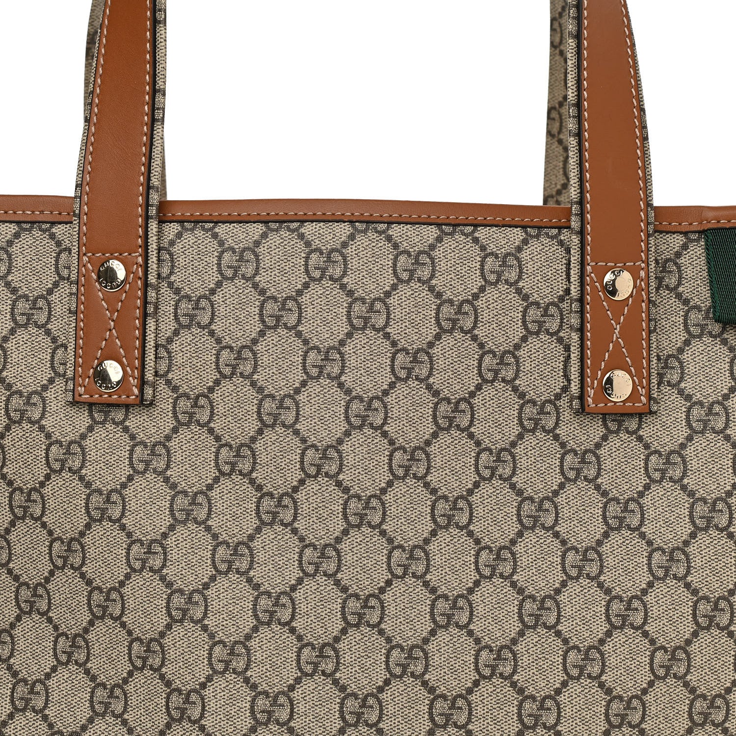 Gucci GG Plus Monogram Medium Signature Web Loop Tote Brown 8 of 10