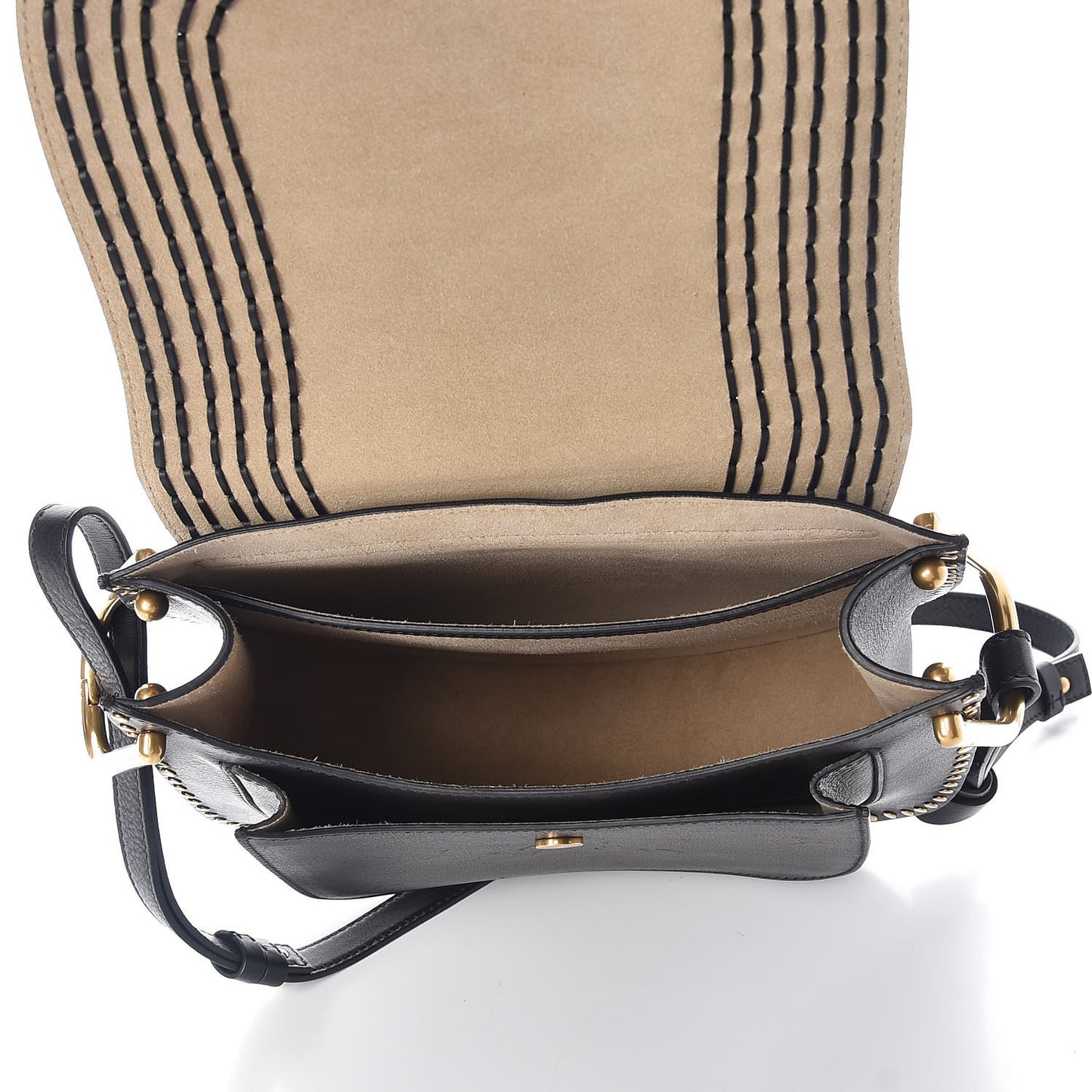 Calfskin Braided Medium Hudson Shoulder Bag Black
