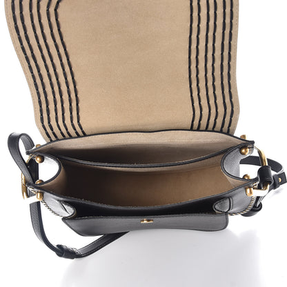 Chloe Calfskin Braided Medium Hudson Shoulder Bag Black 5 of 6