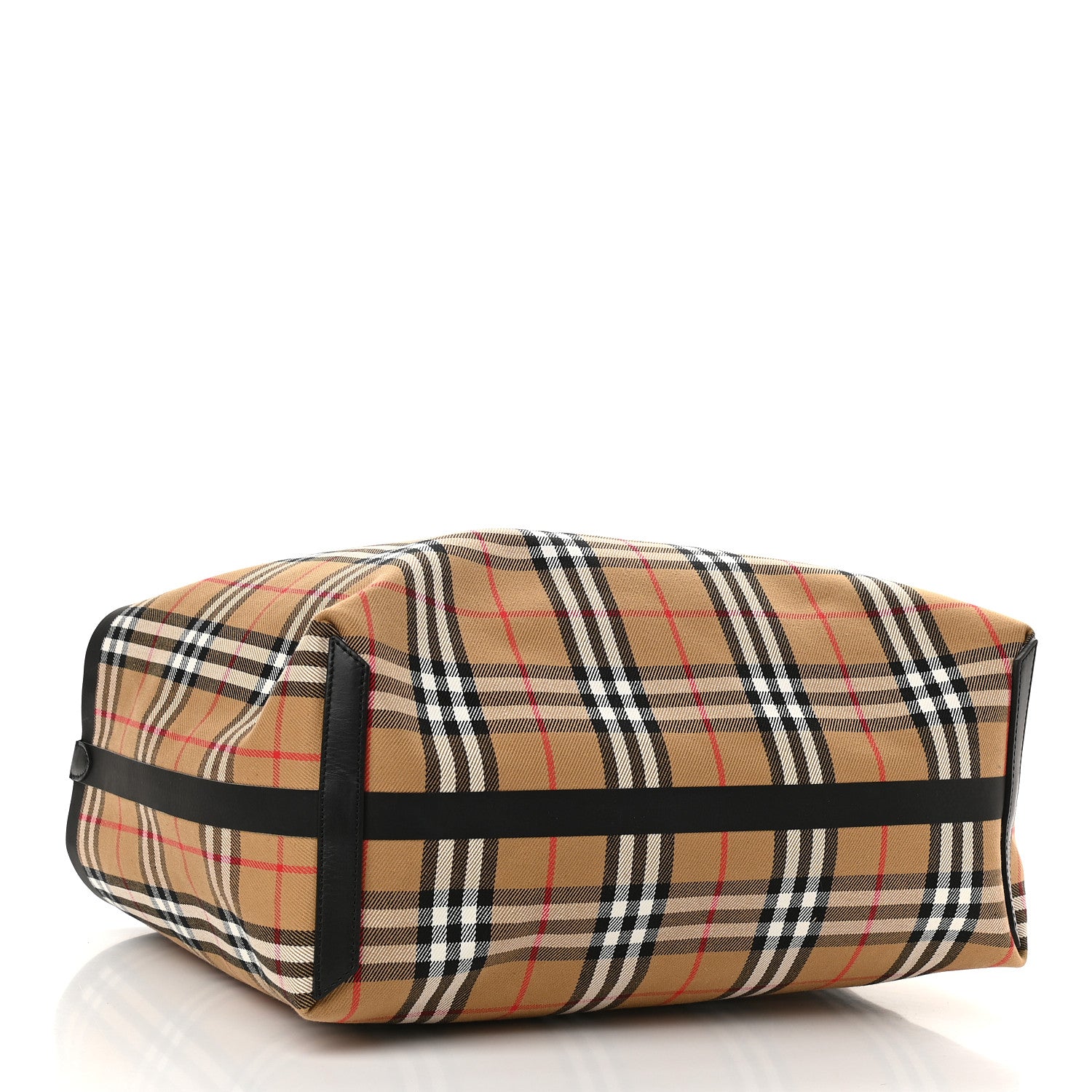 Burberry Vintage Check Medium The Giant Reversible Tote Antique Yellow Bright Red 12 of 14