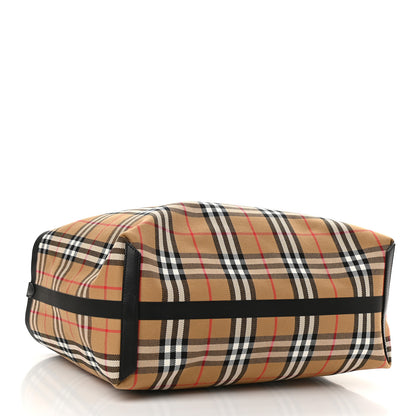 Burberry Vintage Check Medium The Giant Reversible Tote Antique Yellow Bright Red 12 of 14