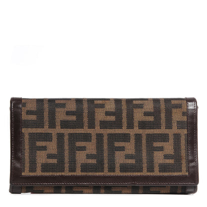 Fendi Zucca Continental Wallet Tobacco 1 of 9