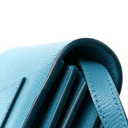 Alaia Grained Calfskin Small Le Papa Crossbody Bleu Lagon 12 of 12