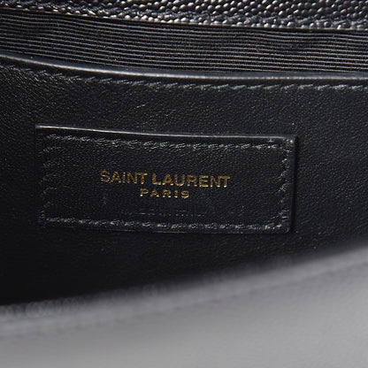 Saint Laurent Grain De Poudre Small Monogram Kate Satchel Black 6 of 12