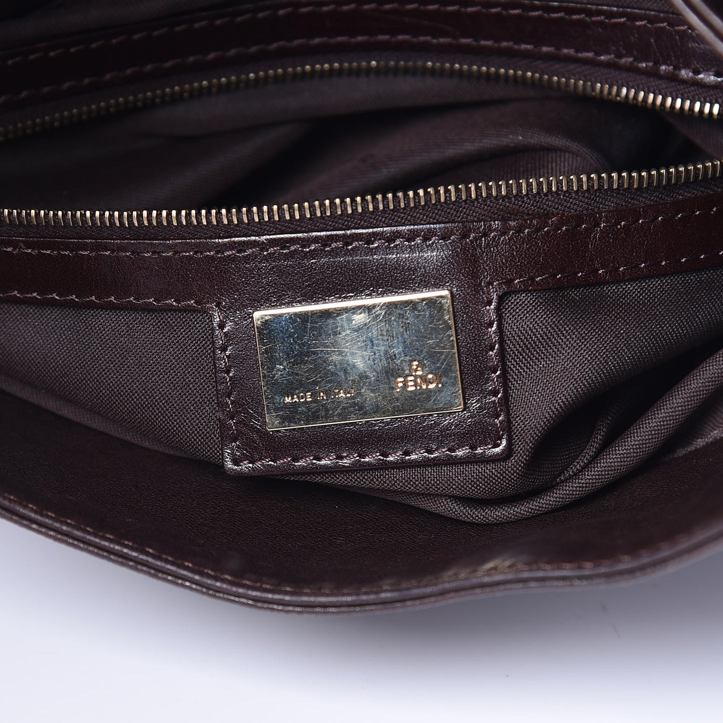 Nappa Pleated Shoulder Bag Testa di Moro