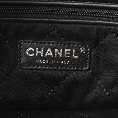Chanel Denim Quilted Floral Print Small Chanel 22 Black 7 of 12