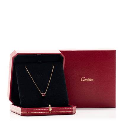 Cartier 18K Pink Gold Pink Tourmaline C De Cartier Pendant Necklace 5 of 5