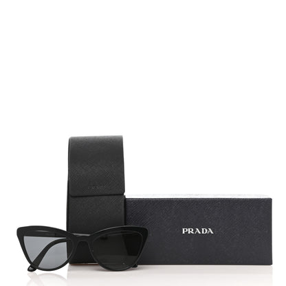 Prada Acetate Cat Eye Sunglasses SPR 01V Black 8 of 8