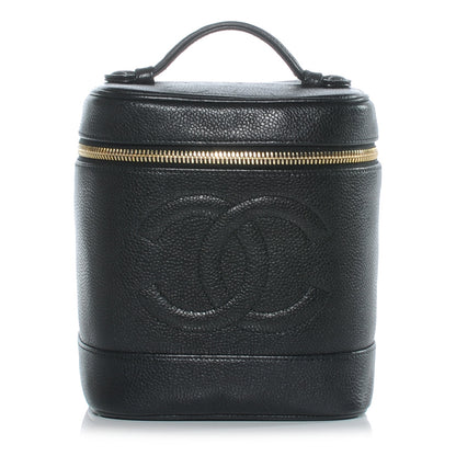 Chanel Caviar Cosmetic Vanity Bag Black 1 of 8