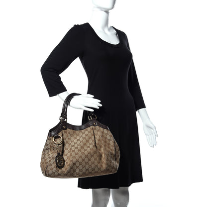 Gucci Monogram Medium Sukey Tote Dark Brown 2 of 13