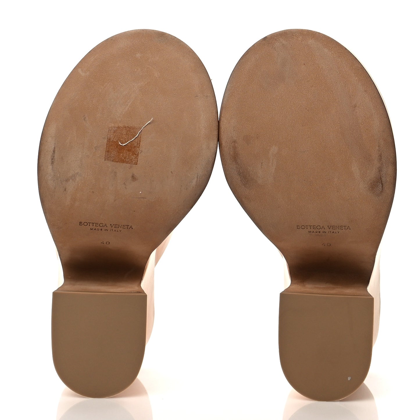 Nappa Slide Platform 115 Wedge Sandals 40 Macaroon