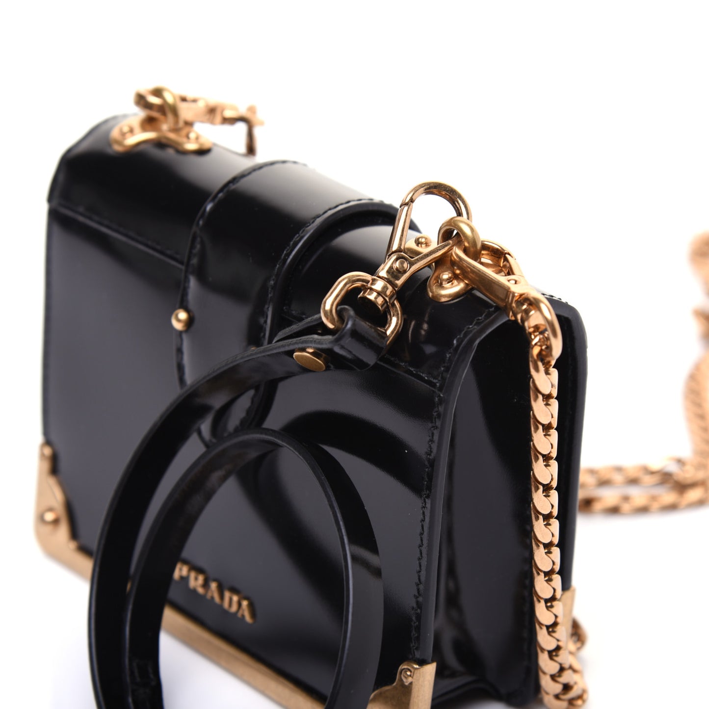 Spazzolato Micro Cahier Bag Black