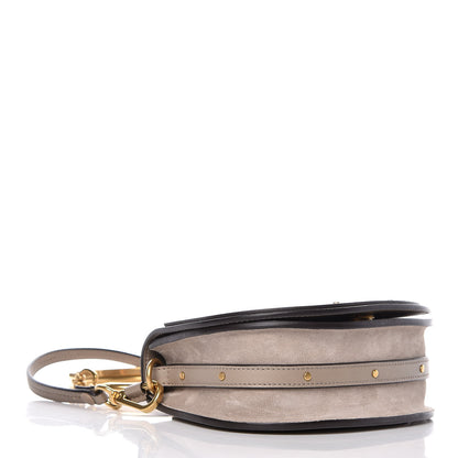 Chloe Calfskin Suede Small Nile Bracelet Bag Motty Grey 4 of 10
