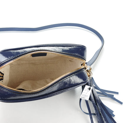 Gucci Vernice Naplack Small Soho Disco Bag Uniform Blue 5 of 7