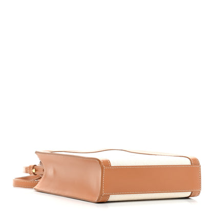 Celine Canvas Calfskin Mini Vertical Cabas Natural Tan 4 of 7