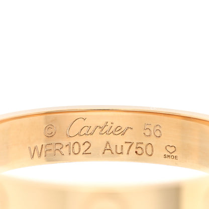 Cartier 18K Yellow Gold 3.5mm LOVE Wedding Band Ring 56 7.5 4 of 5