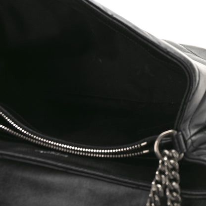 Saint Laurent Calfskin Y Quilted Monogram Medium Loulou Chain Satchel Black 5 of 8