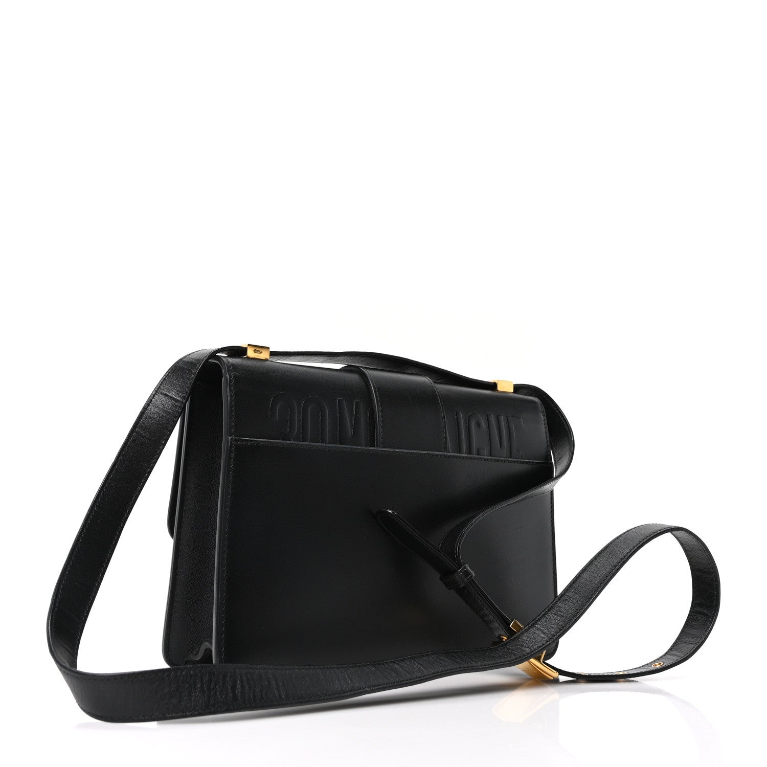 Christian Dior Smooth Calfskin 30 Montaigne Flap Bag Black 3 of 9
