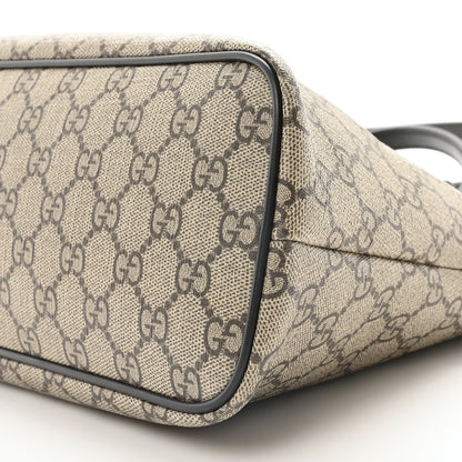 Gucci GG Supreme Monogram Small Zippered Tote Dark Brown 10 of 10