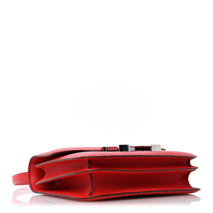 Hermes Epsom Enamel Constance 18 Rouge de Coeur Rubis 5 of 12
