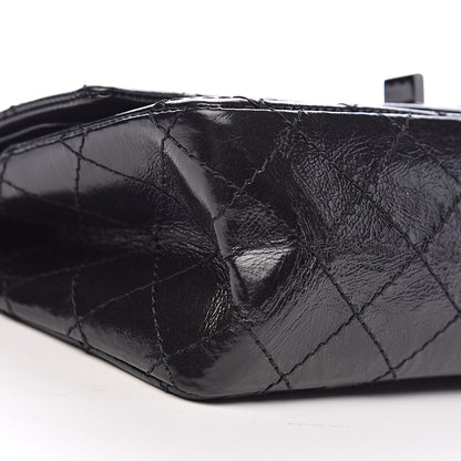 Chanel Shiny Aged Calfskin Quilted 2.55 Reissue 224 Flap So Black 8 of 10