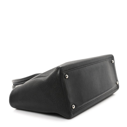 Chanel Calfskin Small Cerf Executive Shopper Tote Black 5 of 13