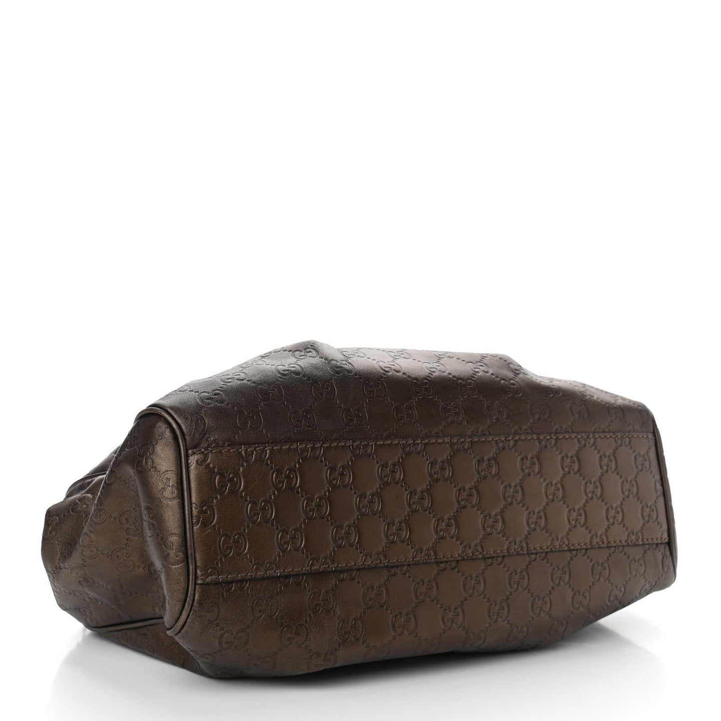 Metallic Guccissima Medium Sukey Tote Bronze