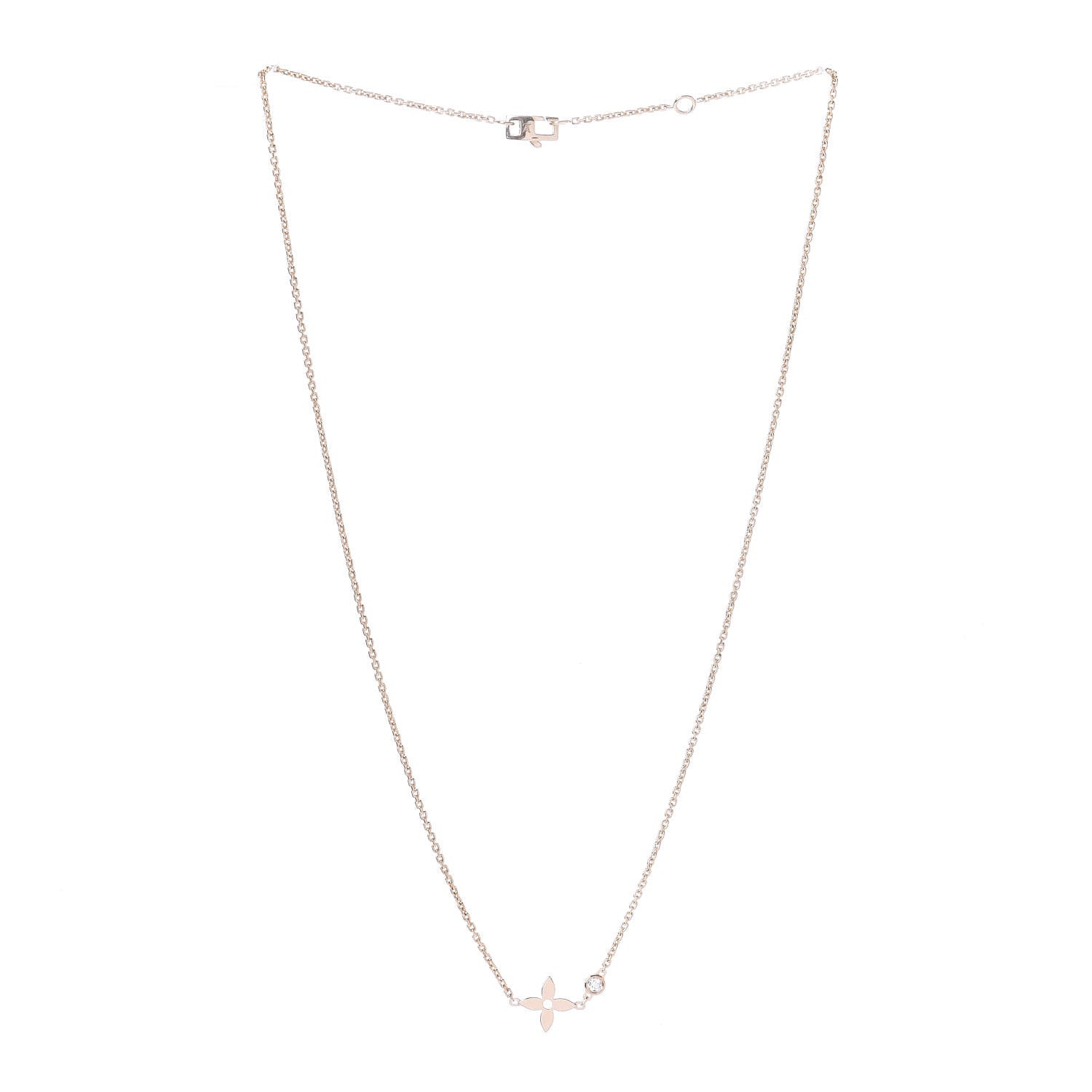 Louis Vuitton 18K Pink Gold Diamond Idylle Blossom Pendant Necklace 3 of 6
