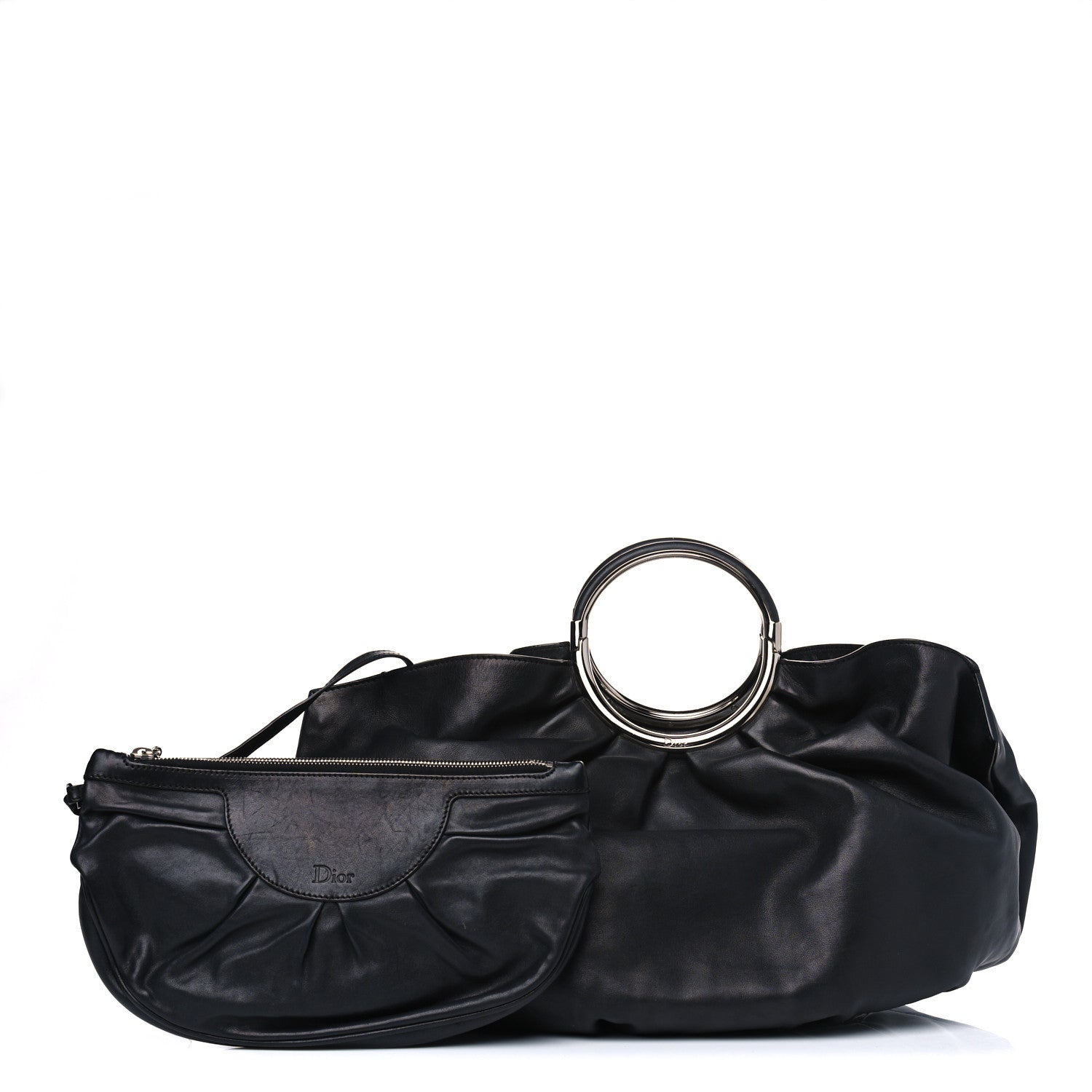 Christian Dior Smooth Calfskin Soft Babe Shopping Tote Black 1 of 5