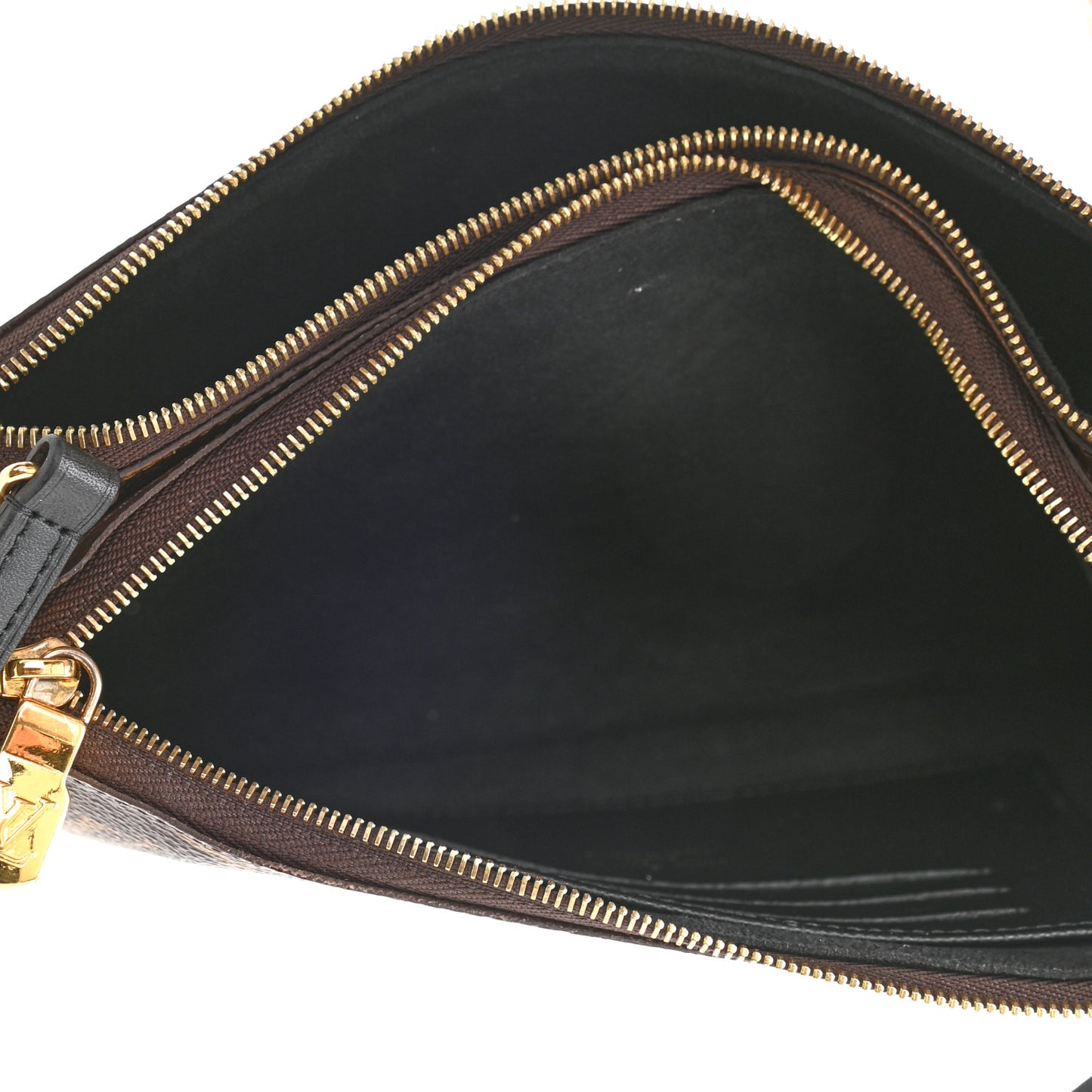 Reverse Monogram Giant Double Zip Pochette