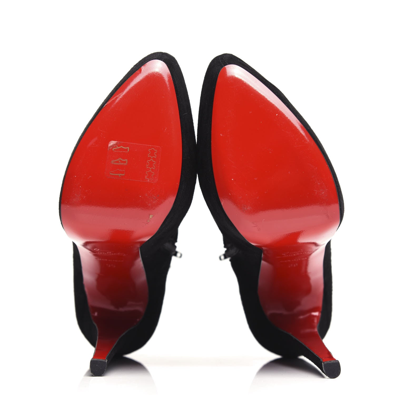 Christian Louboutin Suede Daf Booty 160 Ankle Boots 39 Black 6 of 9
