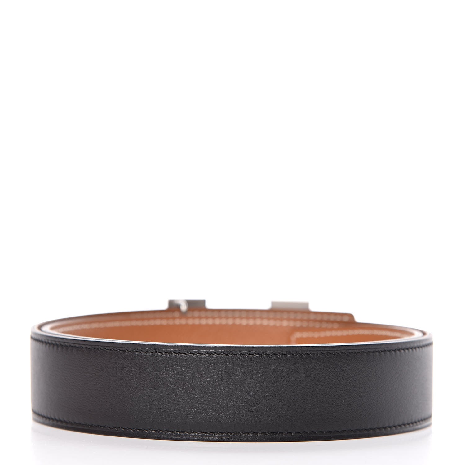 Hermes Swift Epsom 32mm H Belt 75 Black Gold 3 of 7