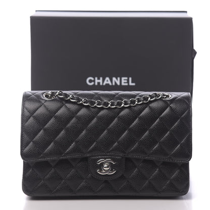 Chanel Caviar Quilted Medium Double Flap Black 12 of 12