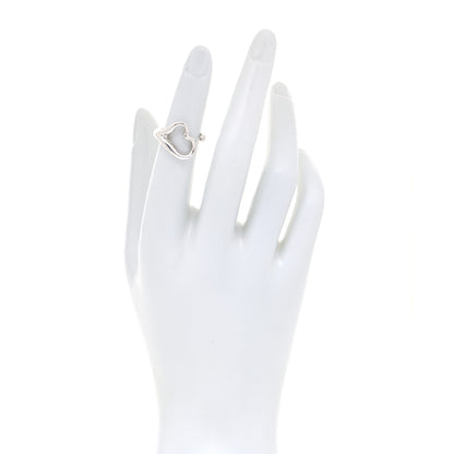 Tiffany Sterling Silver Elsa Peretti Open Heart Ring 49 5 2 of 4