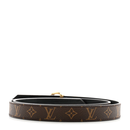 Louis Vuitton Monogram 20MM LV Circle Prime Reversible Belt 80 32 Black 3 of 8