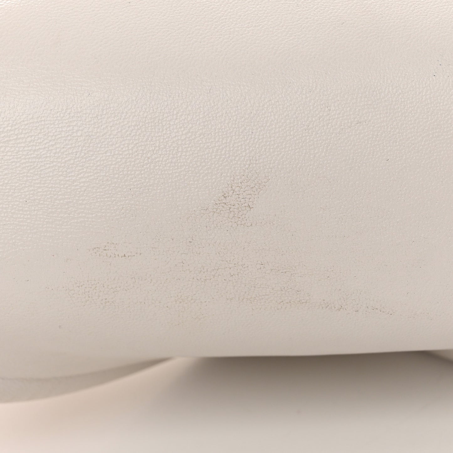 Lambskin Small Beak Triangle Flap Shoulder Bag Chalk