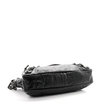 Balenciaga Agneau Arena Classic Hardware Le City First Bag Black 5 of 11