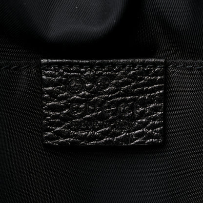 Gucci Nylon Monogram Medium Light Single Buckle Backpack Black 6 of 9