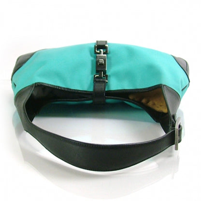 Gucci Canvas Jackie O Hobo Blue 4 of 12