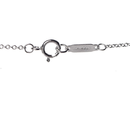 Tiffany Platinum Diamond Round Lock Pendant Necklace 4 of 5