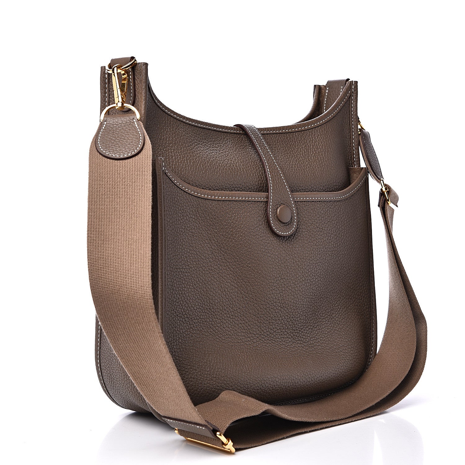 Hermes Taurillon Clemence Evelyne III PM Etoupe 2 of 10