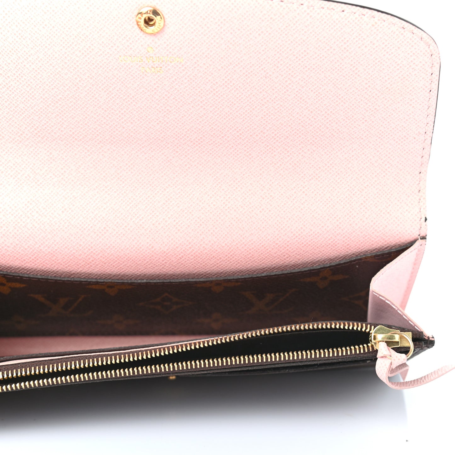 Monogram Emilie Wallet Rose Ballerine