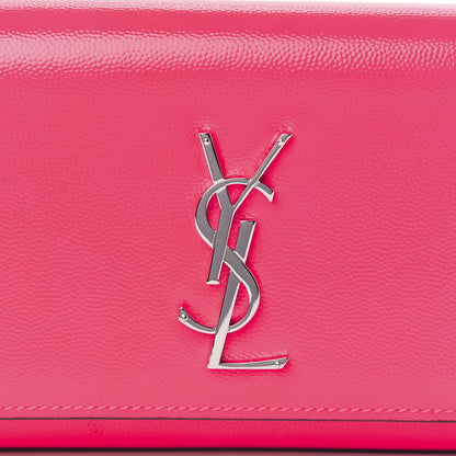 Saint Laurent Grain De Poudre Monogram Kate Belt Bag Neon Pink 8 of 9