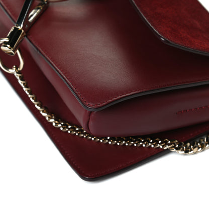 Chloe Suede Calfskin Small Faye Shoulder Bag Plum Purple 10 of 13