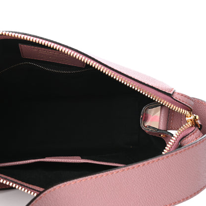 Burberry Soft Grain Calfskin House Check Small Helmsley Crossbody Dusty Pink 5 of 8