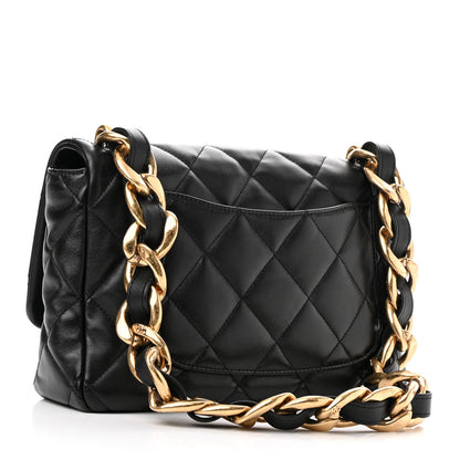 Chanel Lambskin Quilted Large CC Funky Town Flap Black 3 of 11