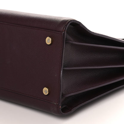 Saint Laurent Grained Calfskin Small Classic Sac De Jour Bordeaux 9 of 11